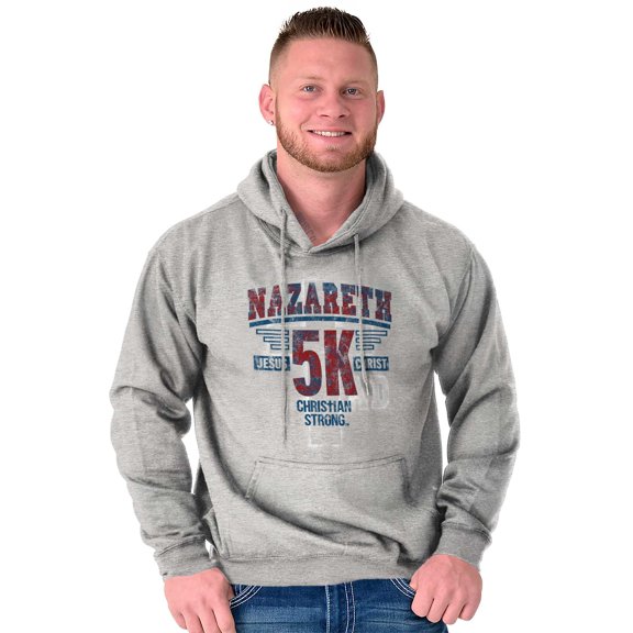 Nazareth Jesus Christ 5K AD Birth Unisex Plus Fleece Graphic Hoodie Brisco Brands 3X