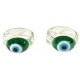 thumbnail image 1 of Nazari Evil Eye Ring - Dark Green (Medium), 1 of 1