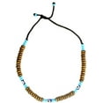 thumbnail image 1 of Nazari Evil Eyes Necklace - Dark Brown, 1 of 1