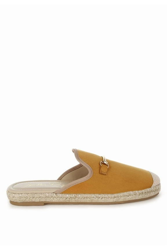 Nazaya Horsebit Detail Womens Espadrilles Mules
