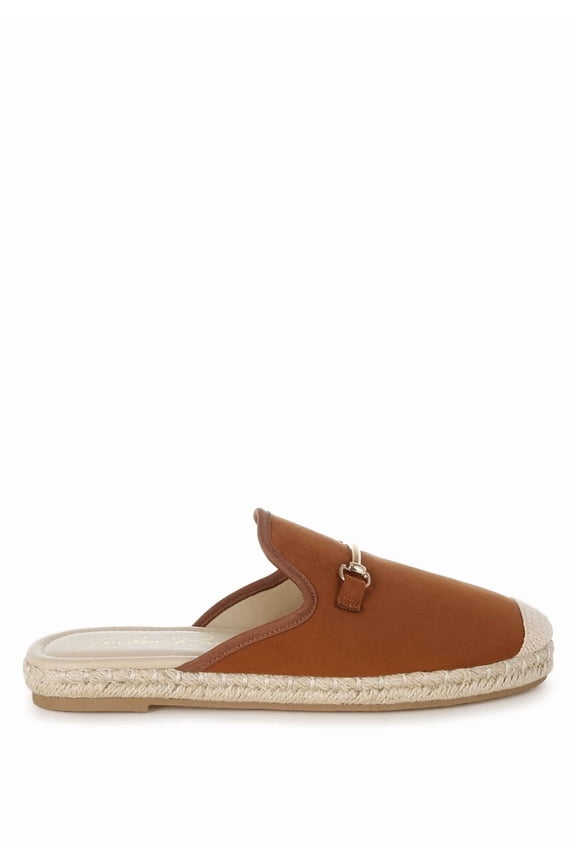 Nazaya Horsebit Detail Womens Espadrilles Mules