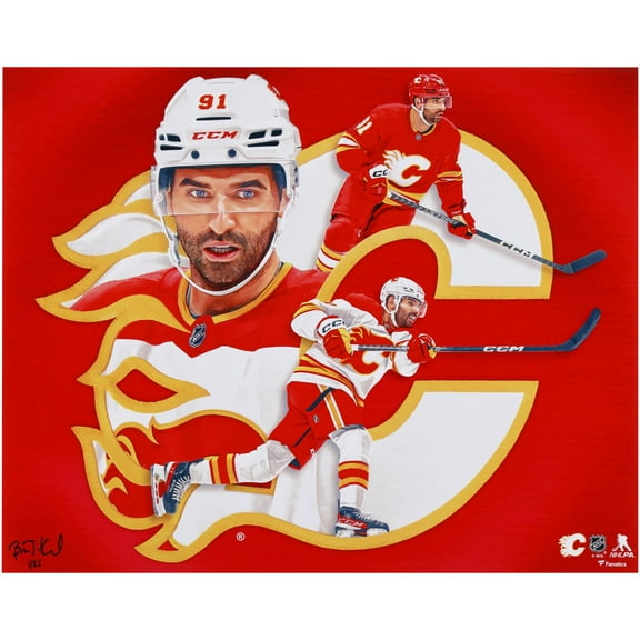 Nazem Kadri Calgary Flames 16" x 20" Photo Print - Signed by Artist Brian Konnick - Limited Edition of 25 - Fanatics Authentic Certified
