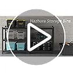 Nazhura 72 Quart Plastic Storage Bin, Stackable and Nestable Storage ...