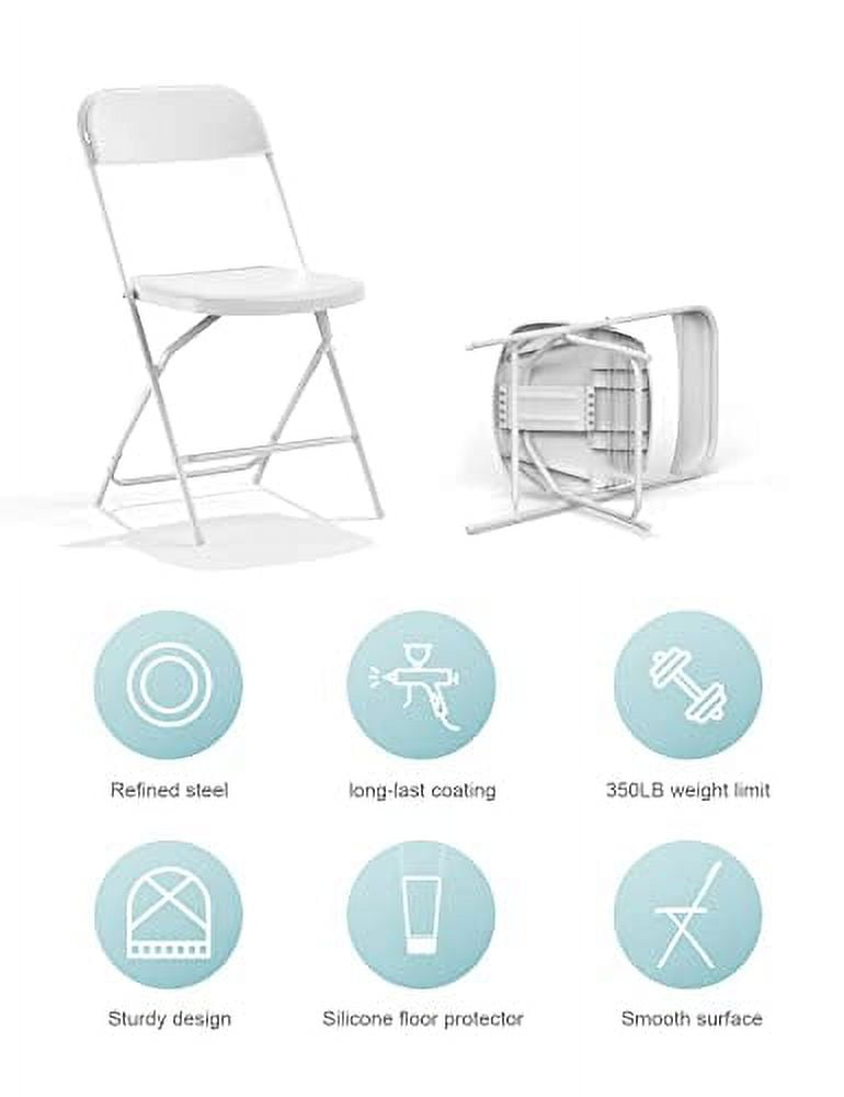 Nazhura 650 Weight Limit Heavy Duty Plastic Folding Togo