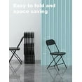 Nazhura Foldable Folding Chairs Plastic Outdoor/Indoor 650LB Weight