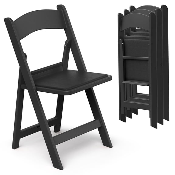 Nazhura Garden and Patio Folding Chair, Lightweight with Padded Seat, Water-Proof, Double Braced Frame, Non-Slip Feet, 900LB Capacity