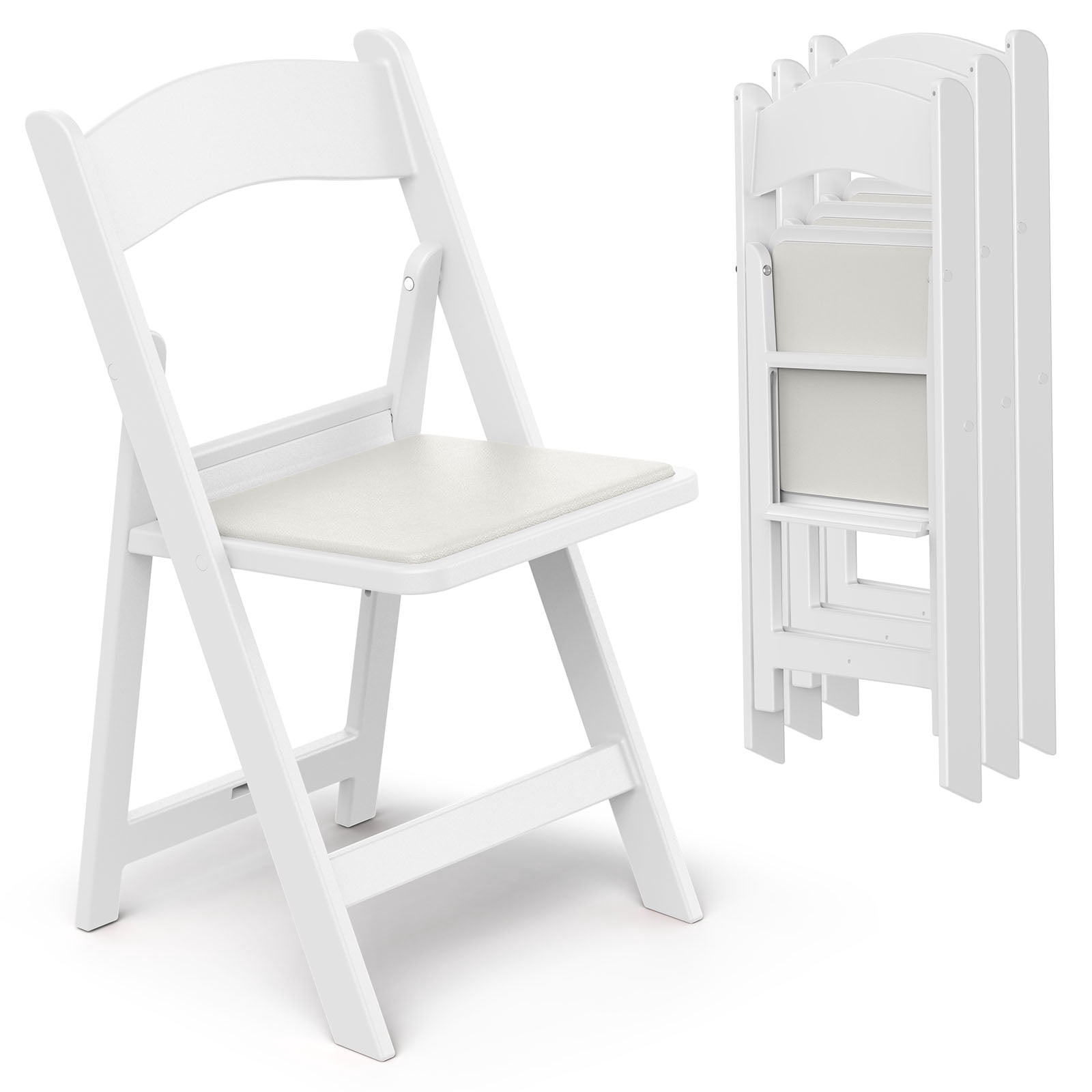 Ktaxon, Folding Chairs, Light Gray, Foldable Rubber Wood Frame