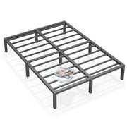 Nazhura Twin Size Metal Platform Bed Frame Mattress Foundation Black