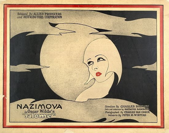 Nazimova Oscar Wilde Salome Movie Canvas Art - (24 x 36)