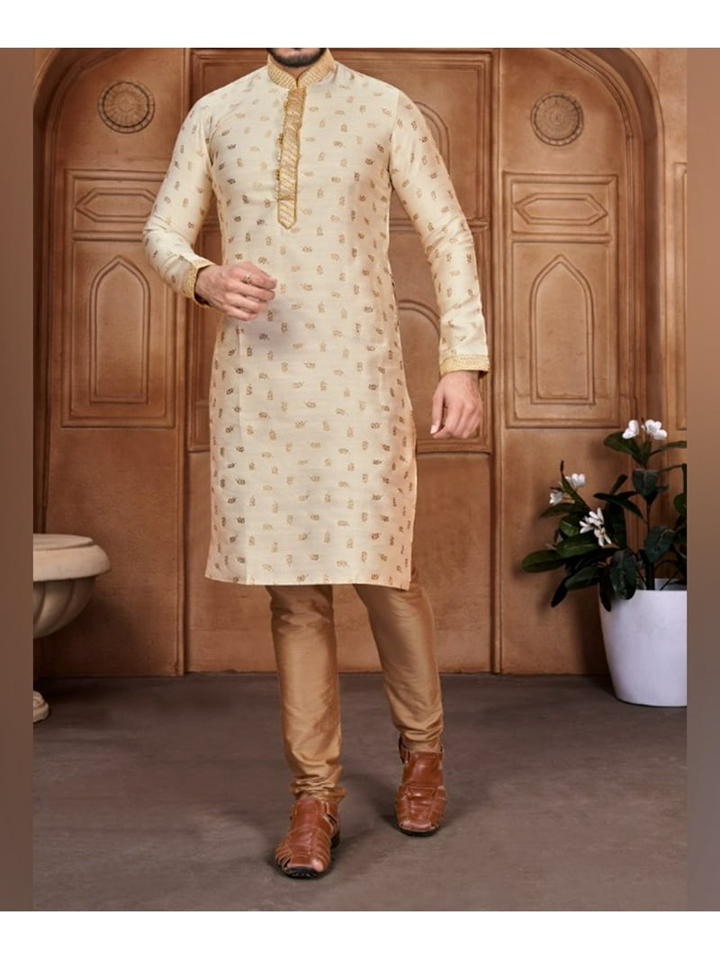 Nazon Brand -Panjabi Sherwani Style With Pajama|Men's Punjabi