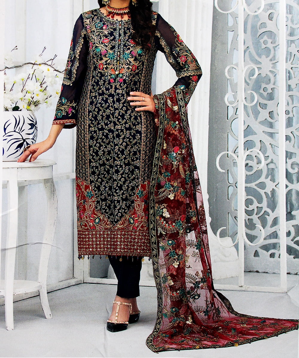 | Women's Party Dress 3 Pieces| Party Dress |Long dress|Women's Clothing|Black Color