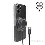 Naztech Alloy Magnetic 15W Wireless Fast Charger Black 15438-HYP