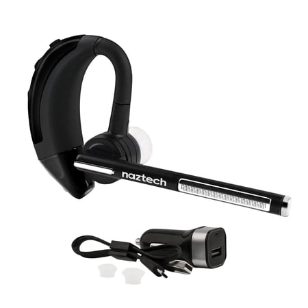 Naztech Bluetooth True Wireless Earbuds, Black, N750