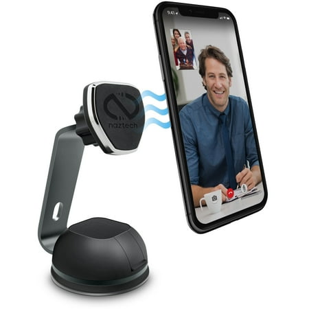 Naztech - MagBuddy Desk+ Mount for Most Cell Phones - Black