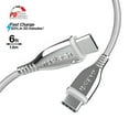 thumbnail image 1 of Naztech Titanium USB-C to USB-C Braided Cable 6ft, 1 of 12