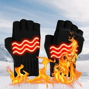NbKWFW Heat Hand Warmers Hand Warmers Rechargeable Cute Rechargeable Hand Warmer Heated Womens Gloves Black of Friday