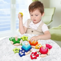 NbKWFW Plastic Kids Blocks for Toddlers 1-3 Christmas Gifts Black of Friday Deals 2024