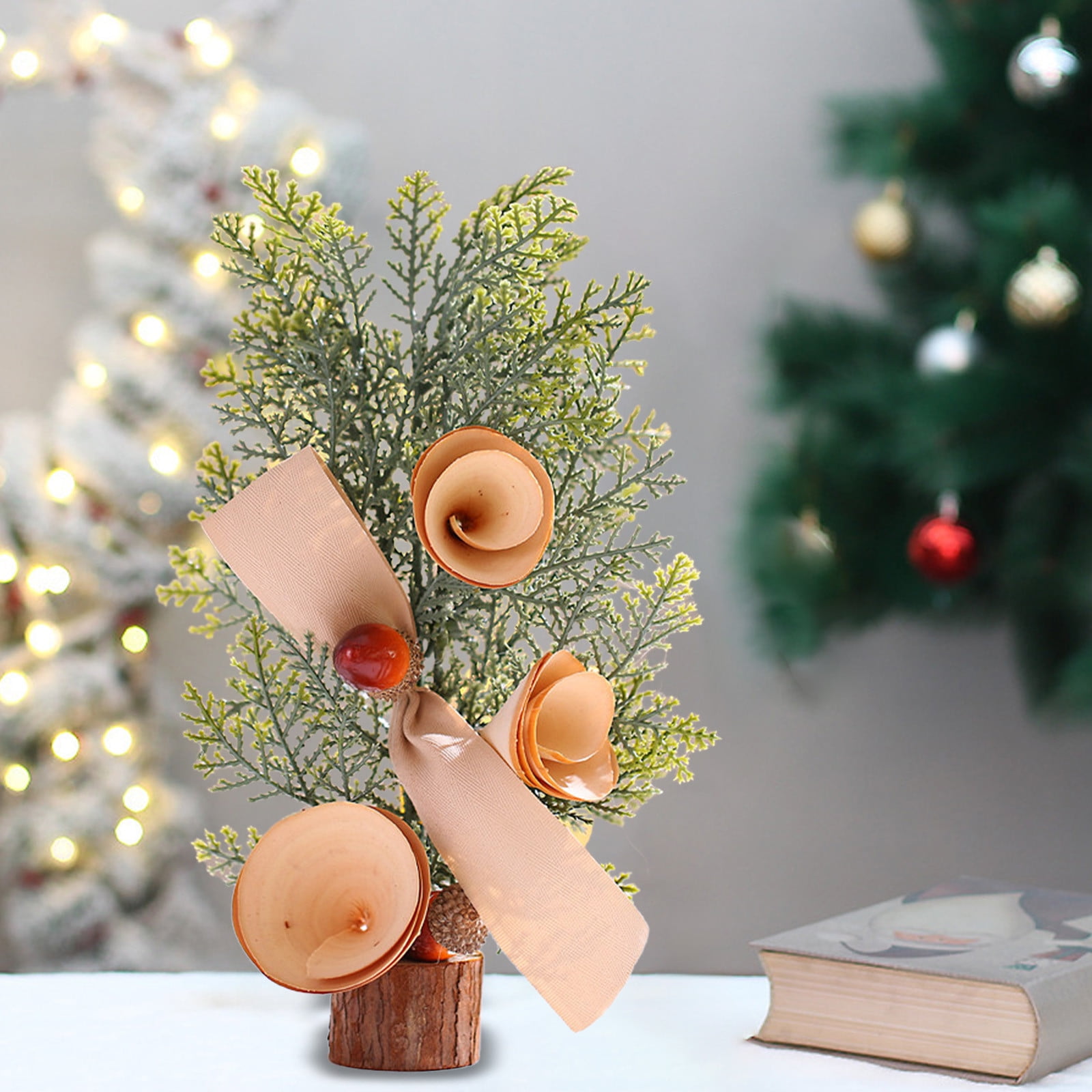 Nbkwfw tree decor small lighted christmas trees for tabletop christmas