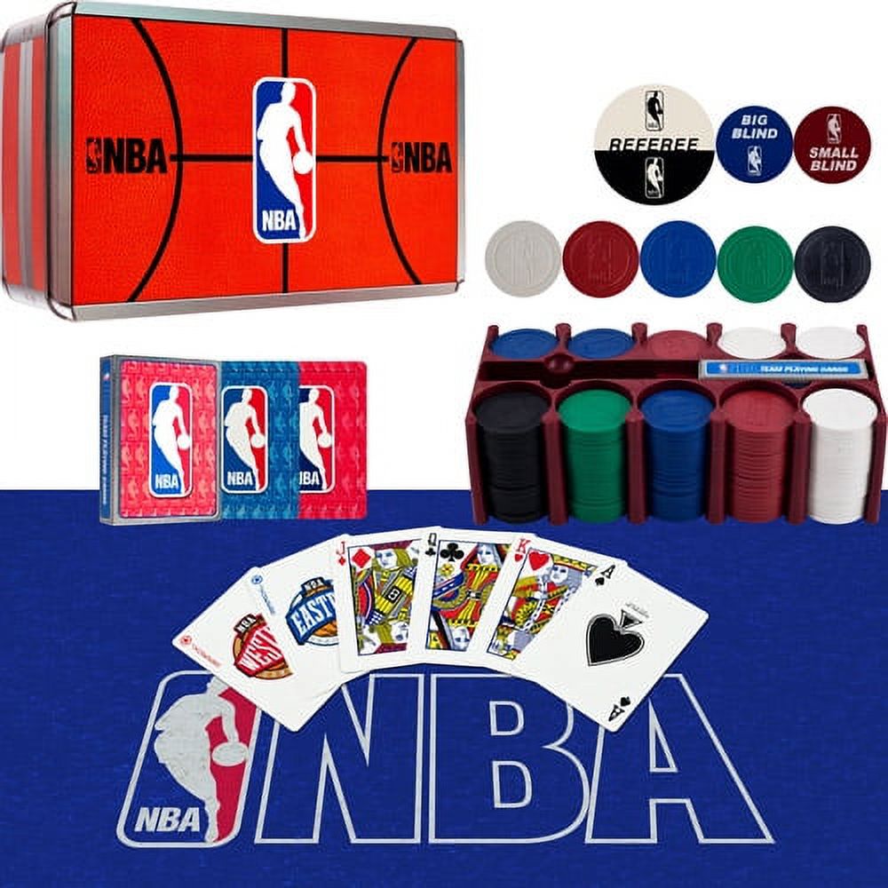 Nba 200 Chip Poker Set With Collector's