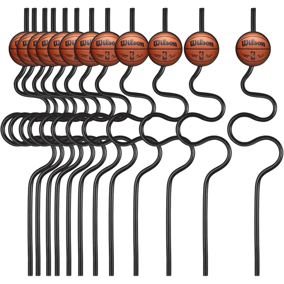 Nba Wilson Pro Basketball Sports Banquet Theme Party Favor Krazy Straws