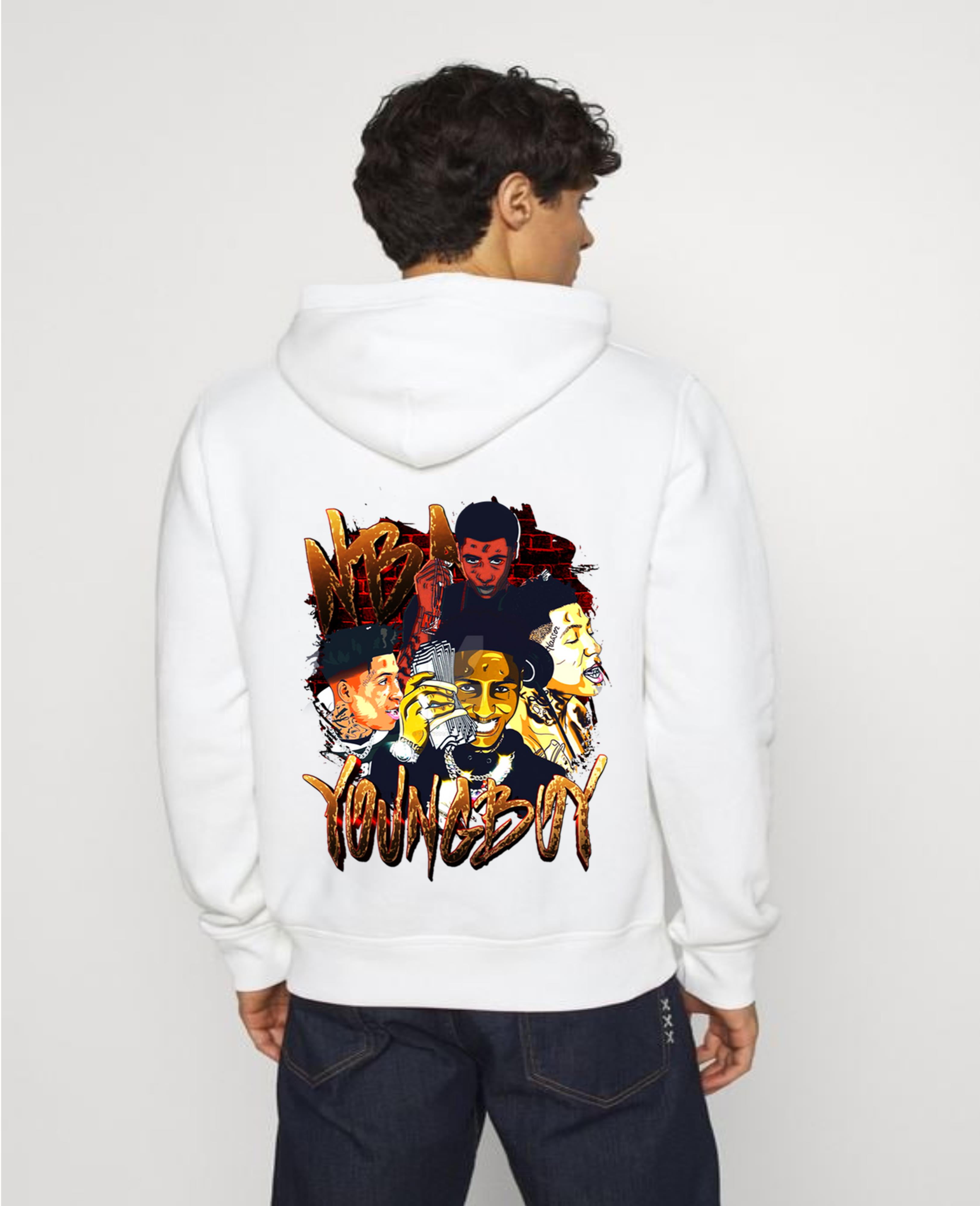 Nba Youngboy Hoodie Back Side Unisex Hoodie Back Side Warm Cozy And Stylish. Walmart