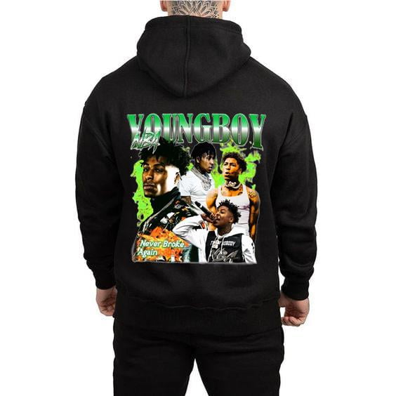 Nba Youngboy Hoodie Nba Youngboy Homage Graphic Hoodie Nba Youngboy Fan Made Merch Unisex Hoodie Walmart