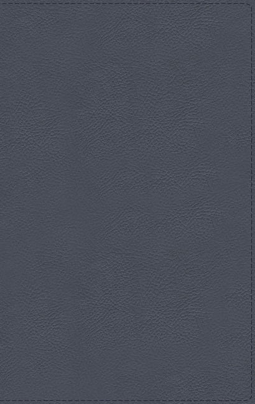 Nbla Biblia de Estudio Macarthur, Piel Genuina, Azul Pizarra, Interior a DOS Colores (Other)