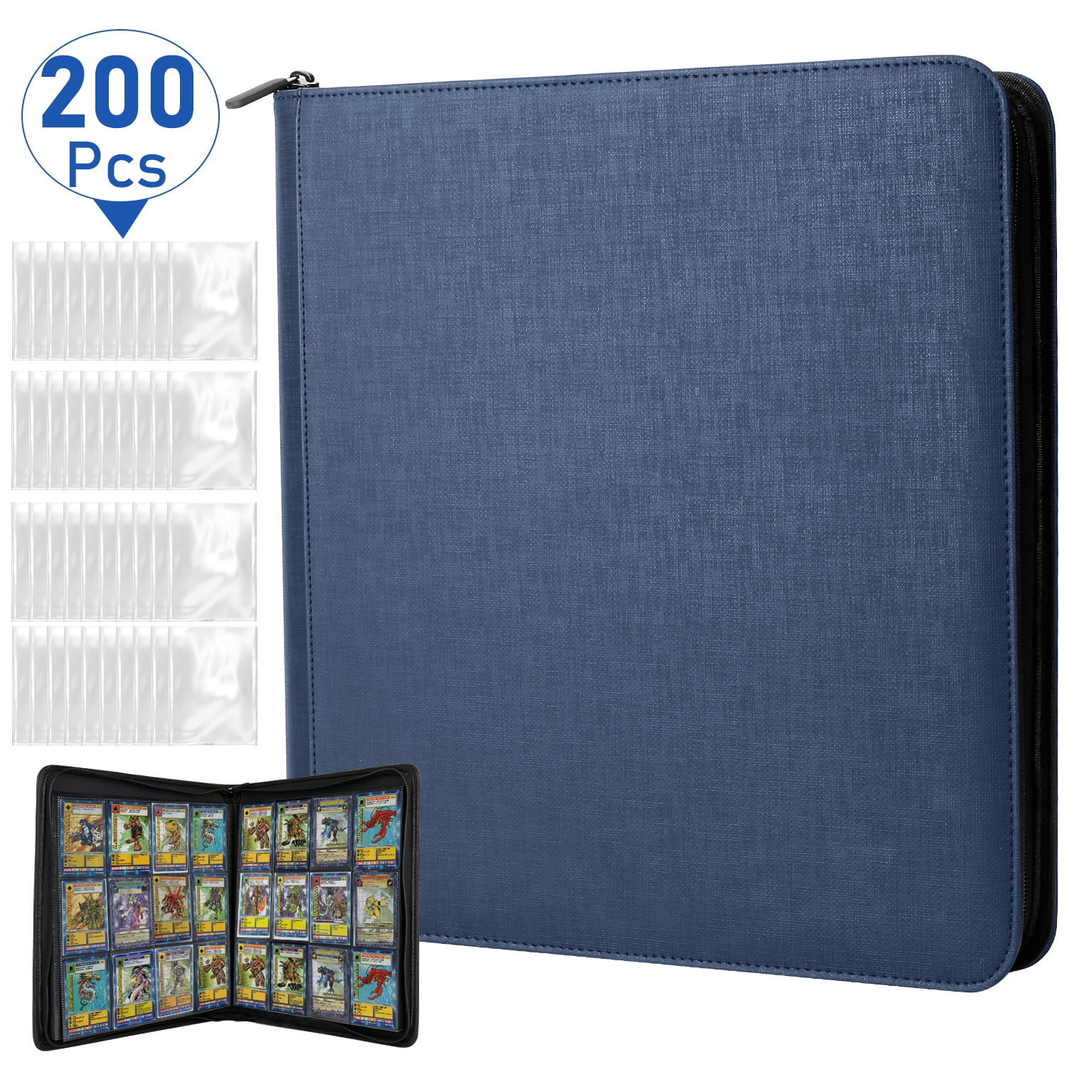 200 card binder Amazon.com: TopDeck 200 TopLoader Binder - 9 Pocket Card Binder Album - TCG  Secure Storage Sleeves - Compatible with Yugioh, Magic the Gathering,  Pokemon and More main image 1