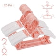 thumbnail image 1 of Nbpower Baby Hangers 20 Pack, 11"-14" Extendable Kids Hangers, Non-Slip Baby Hangers for Closet, Plastic Kid Hangers with Windproof Buckle, Baby Clothes Hangers for Pants Shirts Outfit Onesie, Pink, 1 of 7