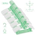 thumbnail image 1 of Nbpower Baby Hangers 50 Pack, 11"-14" Extendable Kids Hangers, Non-Slip Baby Hangers for Closet, Plastic Kid Hangers with Windproof Buckle, Baby Clothes Hangers for Pants Shirts Outfit Onesie, Green, 1 of 7