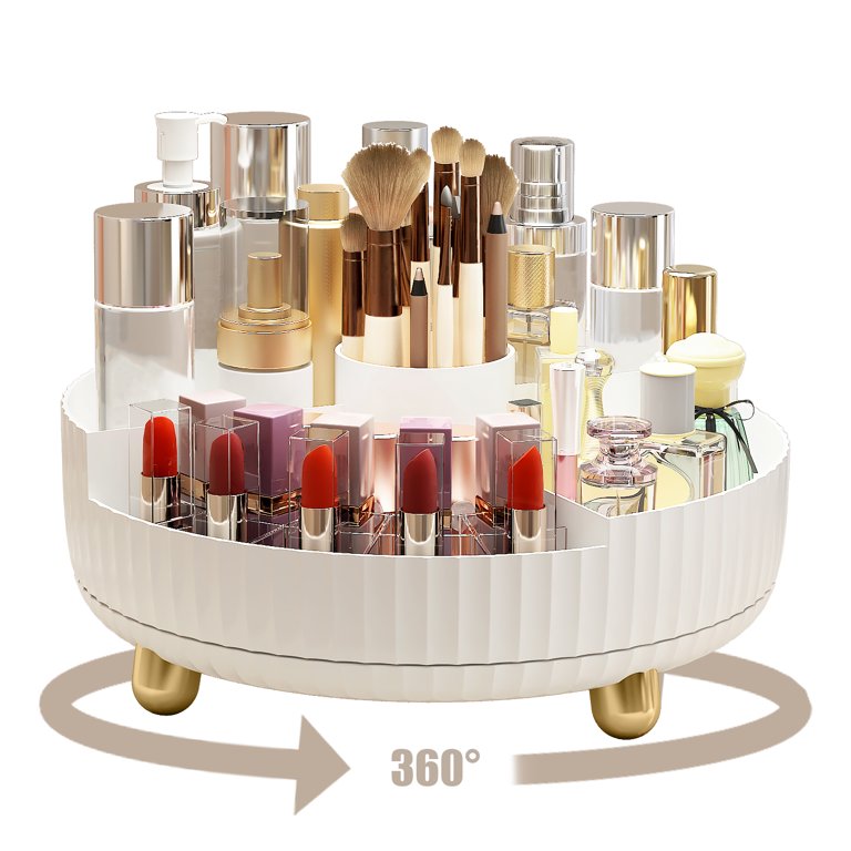 Nbpower Makeup Perfume Organizer for Dresser, 360 Rotating Makeup 