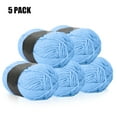 thumbnail image 1 of Nbpower [Pack of 5] Crochet Yarn for Crocheting, 600 Total Yards 4 Ply Knitting Yarn for Crochet Kit, 250g/8.8oz Acrylic Yarn for Beginner DIY Art, Knitting, Crocheting, and Crafts - Blue, 1 of 7