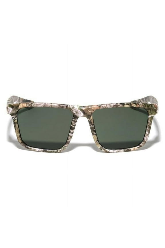 VBP0179 57 mm Camouflage Flat Top Classic Square Sport Sunglasses, Camo