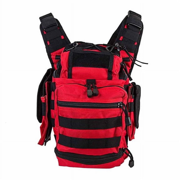 NcSTAR CVFRB2918R Vism First Responders Utility Bag, Red & Black
