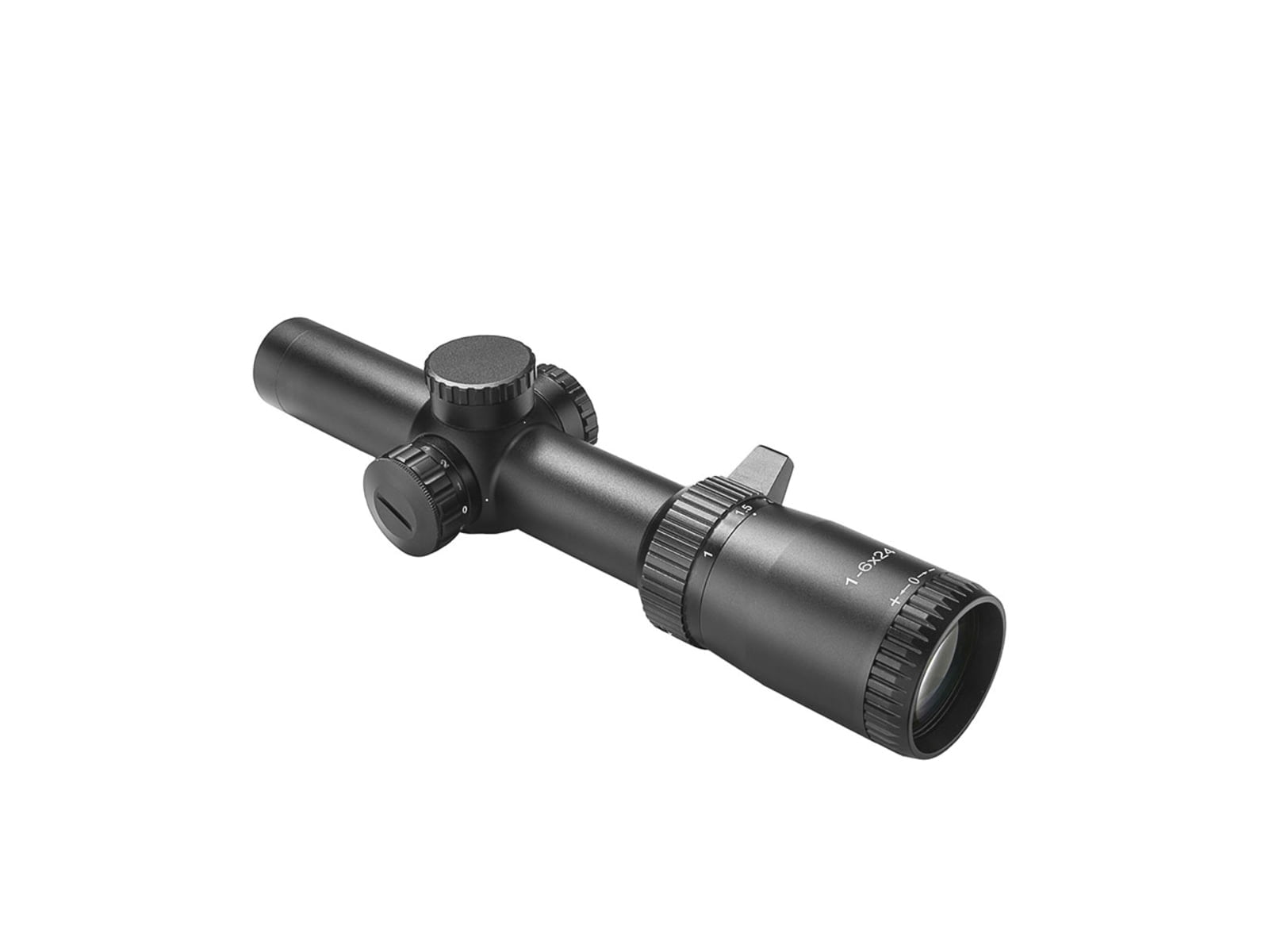 NcSTAR STR Series Full-Size 1-6x24mm 30mm Tube Rifle Scope, Green/Red Illumination, Low Power Variable Reticle, Green Lens, Black