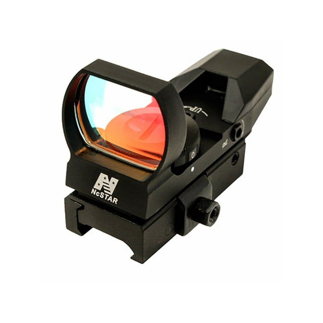 NcStar Red Reflex Sight 4 Reticles, QR Mount, Black, Red