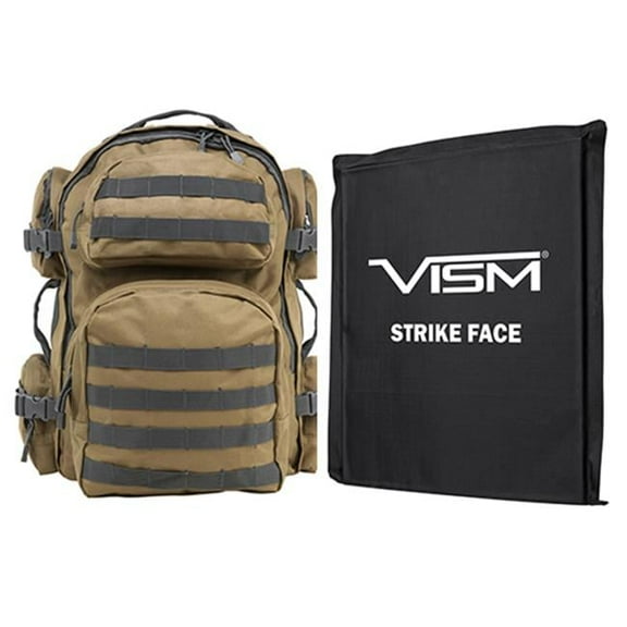 NcStar Tactical Backpack with 10" x 12" Square Panels, Black