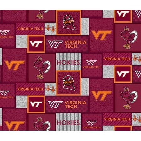 Ncaa-Virginia Tech Vt-1177 College Patch Crafting Fleece, By The Yard