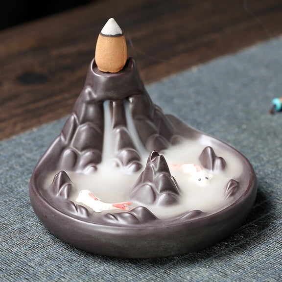 Ncense Burner Ceramic Incense Backflow Furnace Alpine Backflow Incense Furnace Home Accessories Ornaments Gifts