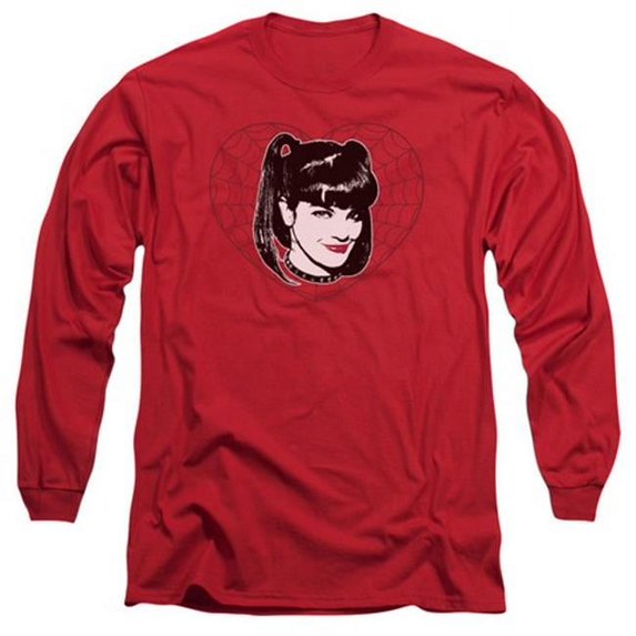 Ncis-Abby Heart - Long Sleeve Adult 18-1 Tee - Red- Large
