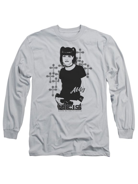 Ncis Abby Sciuto Long Sleeve Adult 18/1 T-Shirt Silver