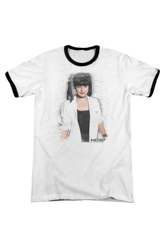 Ncis Abby Skulls Adult Ringer White Black