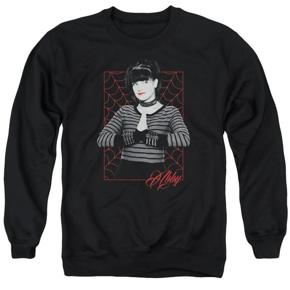 Ncis Abby Webs Adult Crewneck Sweatshirt Black