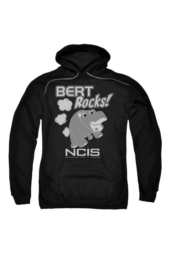 Ncis Bert Rocks Adult Pullover Hoodie Sweatshirt Black