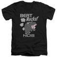 thumbnail image 1 of Ncis Bert Rocks Adult V-Neck T-Shirt Black, 1 of 2