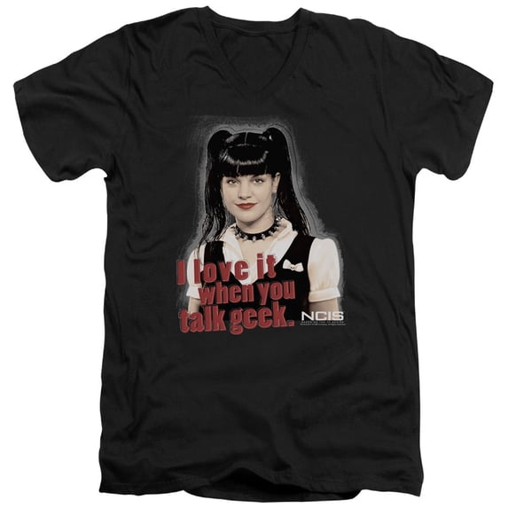 Ncis - Geek Talk - Slim Fit V Neck Shirt - Medium
