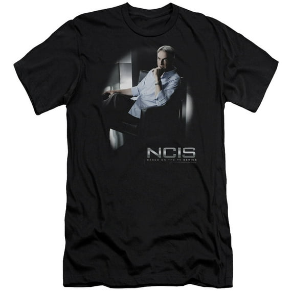 Ncis Gibbs Ponders Premium Canvas Adult Slim Fit 30/1 T-Shirt Black