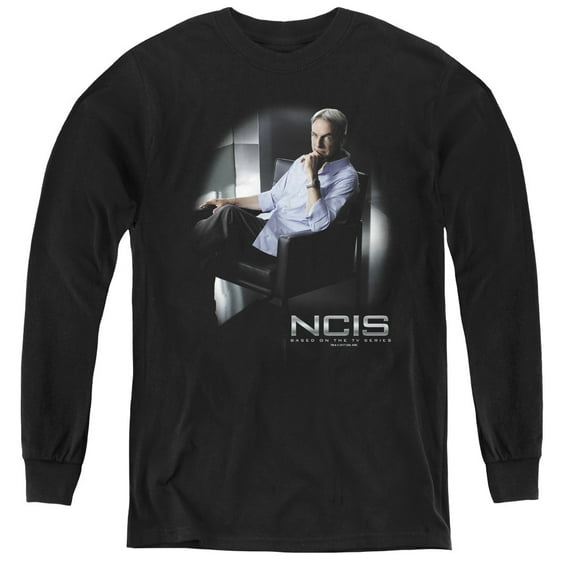 Ncis Gibbs Ponders Youth Long Sleeve T-Shirt Black