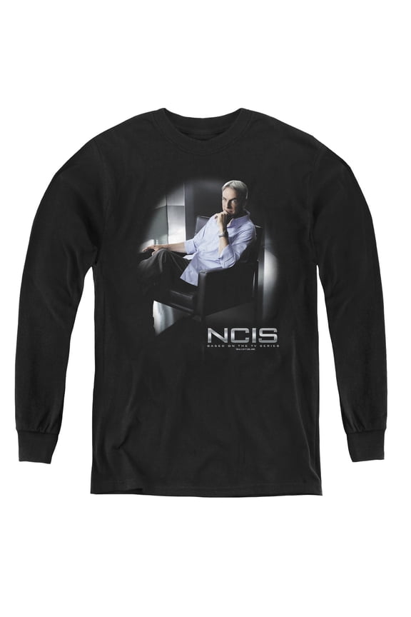 Ncis Gibbs Ponders Youth Long Sleeve T-Shirt Black