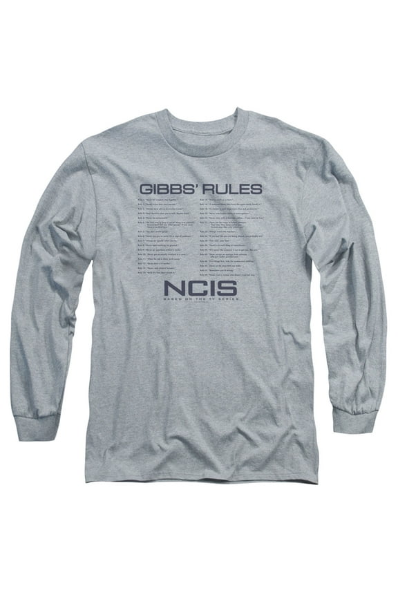 Ncis - Gibbs Rules - Long Sleeve Shirt - X-Large